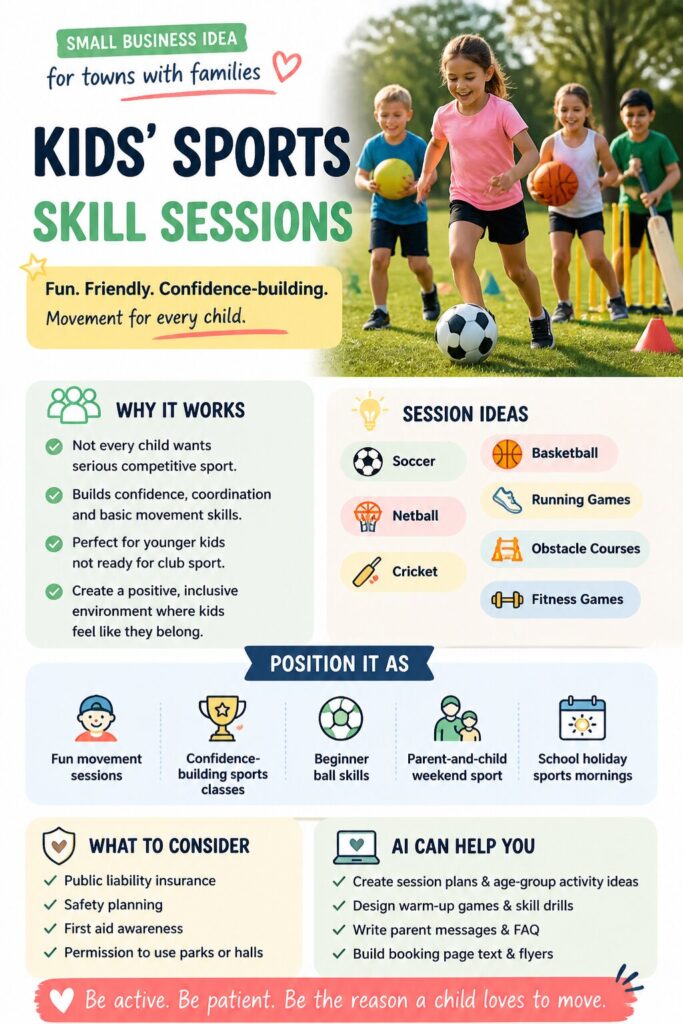 Kid's sports skill sessions