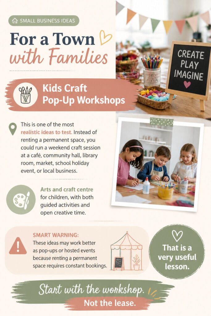 Kids craft pop-up workshops