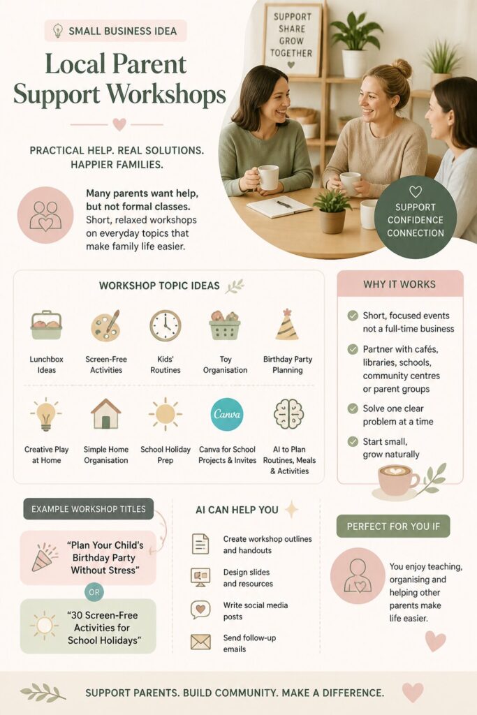 Local parent support workshops
