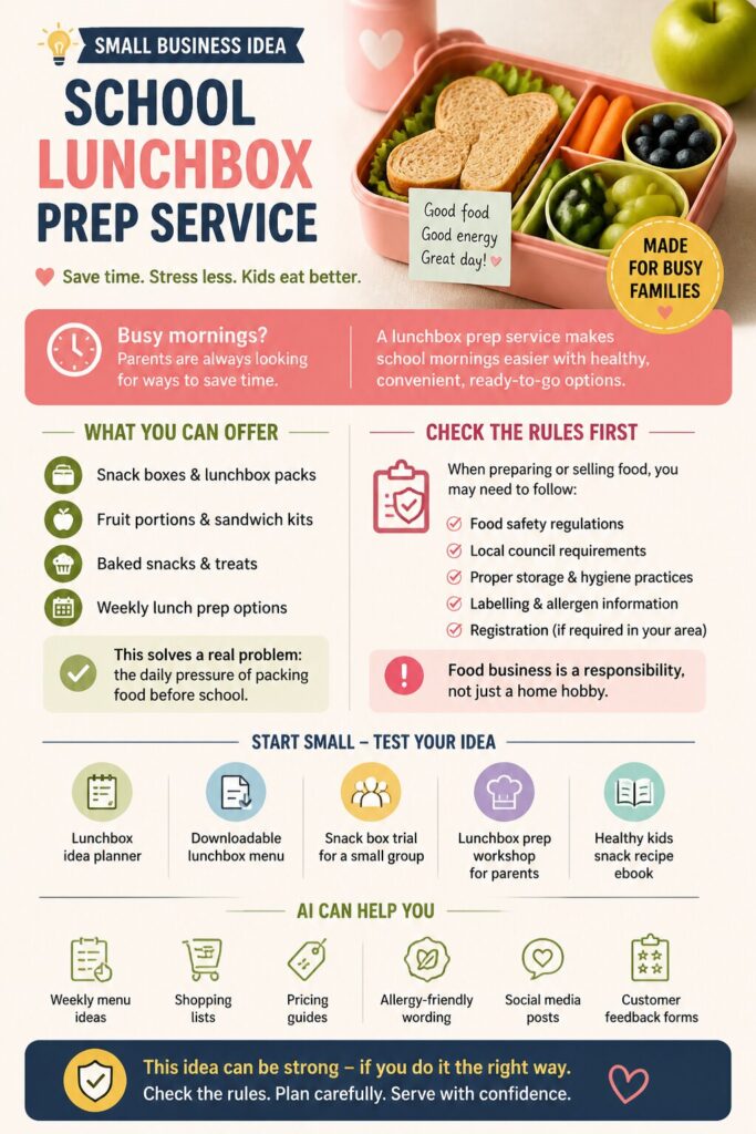 School lunchbox prep service