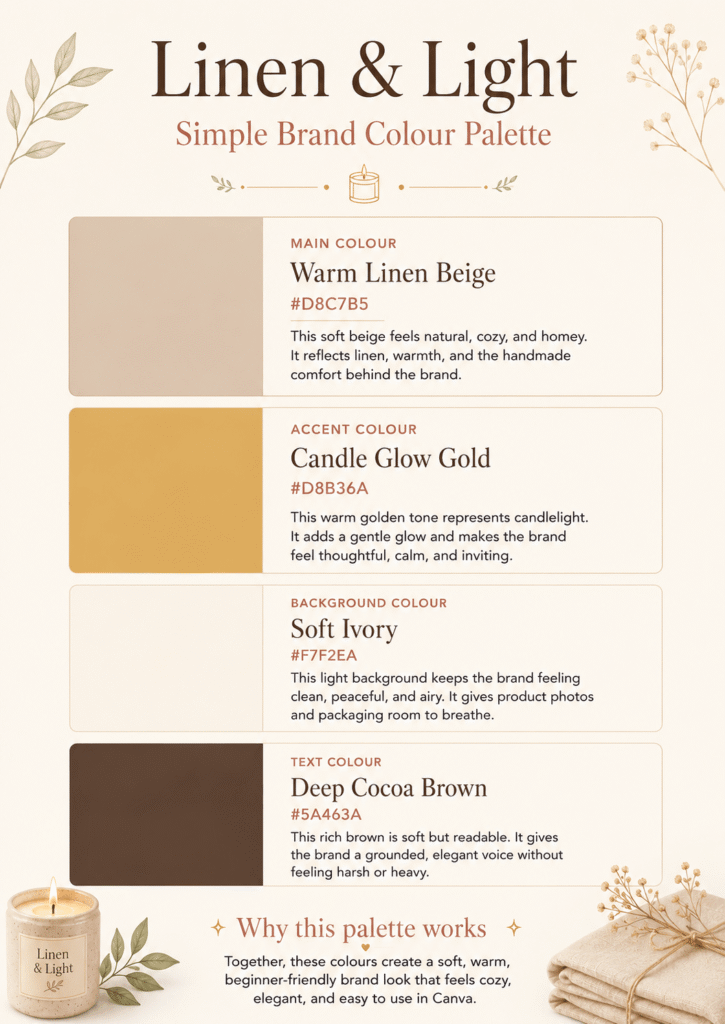 Simple Bcolour palette for my small business brand.